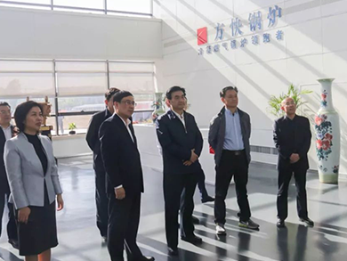 河南省政府副省長何金平同志蒞臨方快鍋爐公司進行調(diào)研工作